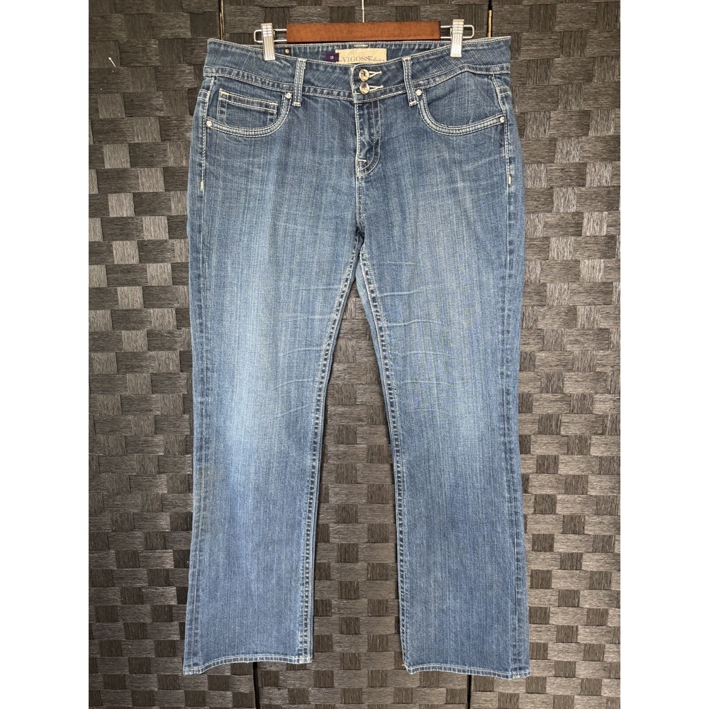 VIGOSS Women Jeans Size 13 Fit Bootcut Jeweled Pockets